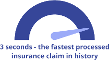 3 seconds - the fastest processed insurance claim in history